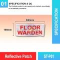ST-P01 Reflective Patch | Quality Safety Patches Malaysia | Welldone