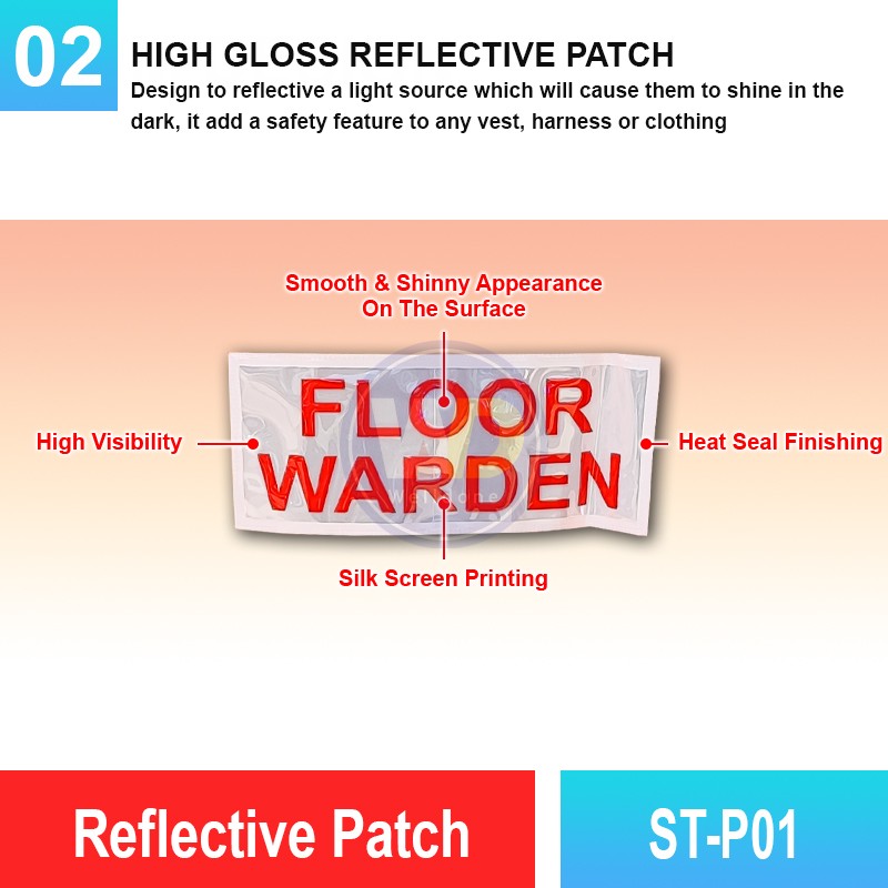 ST-P01 Reflective Patch | Quality Safety Patches Malaysia | Welldone