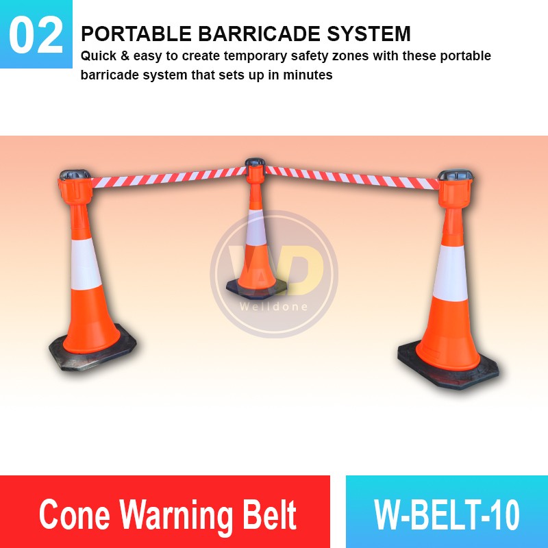 W-BELT-10 Cone Warning Belt | Quality Cone Accessories MY | Welldone