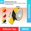 Hazard Warning Reflective Safety Tape - DMBX3000 | Welldone