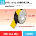 Hazard Warning Reflective Safety Tape - DMBX3000 | Welldone