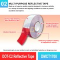 DMCT1700 DOT-C2 Reflective Tape | Quality Conspicuity Tape MY | Welldone