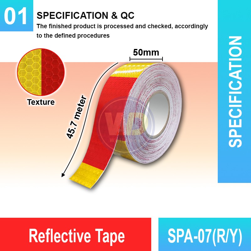 SPA-07(R/Y) Reflective Tape | Quality Conspicuity Tape MY | Welldone