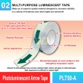 PLT-50A Photoluminescent Arrow Tape | Glow In The Dark Tape MY | Welldone