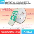 PLT-80AR Photoluminescent Arrow Exit Tape | Glow In The Dark Tape MY | Welldone