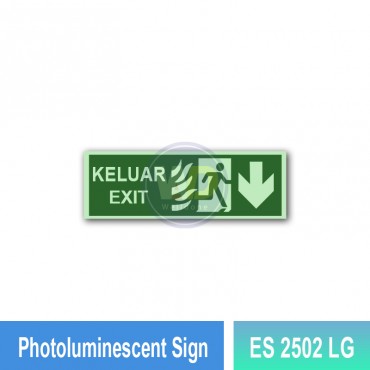 Photoluminescent Sign