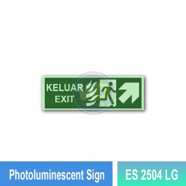 Photoluminescent Sign