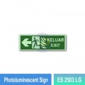 ES 2503 LG Photoluminescent Sign | Left Directional Finding Sign | Welldone