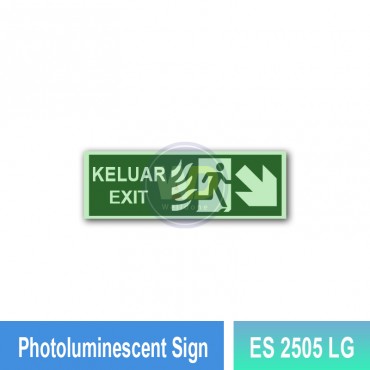 Photoluminescent Sign