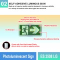 Photoluminescent Exit Sign (Right Arrow) - ES2508LG | Welldone