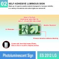 ES 2512 LG Photoluminescent Sign | Directional Finding Sign | Welldone