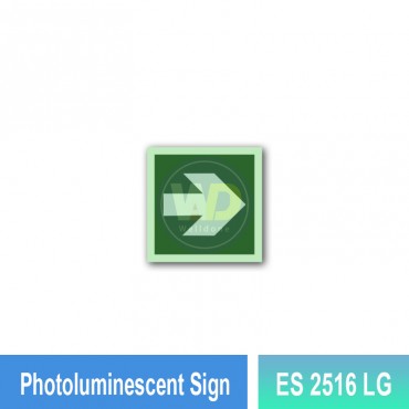 Photoluminescent Arrow Sign