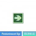 Photoluminescent Arrow Sign - ES2516LG | Welldone