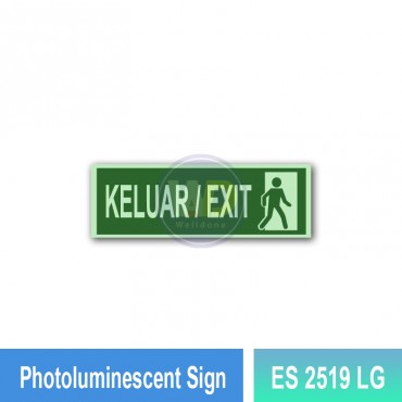 Photoluminescent Sign