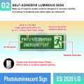 Photoluminescent Emergency Exit Sign - ES2520LG | Welldone