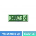 Photoluminescent Keluar Sign - ES2521LG | Welldone
