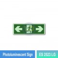 Photoluminescent Exit Sign (Double Arrow) - ES2523LG | Welldone