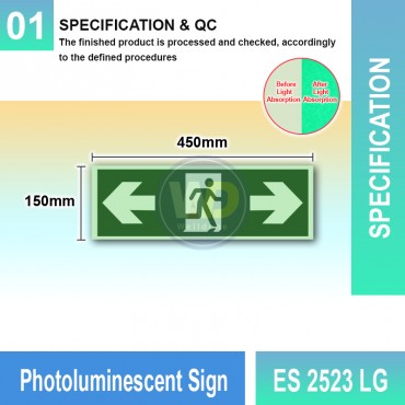 Photoluminescent Exit Sign...