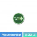 Photoluminescent Kelaur Exit Sign (Right Arrow) - ES2526LG | Welldone