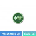 Photoluminescent Keluar Exit Sign (Left Arrow) - ES2527LG | Welldone