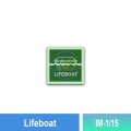 IM-1/15 Lifeboat Sign | Quality Photoluminescent IMO Sign| Welldone