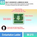 IM-2/15 Embarkation Ladder Sign | Photoluminescent IMO Sign| Welldone
