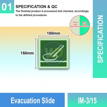 Evacuation Slide Sign