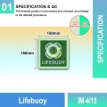 IM-4/15 Lifebuoy Sign | Quality Photoluminescent IMO Sign | Welldone