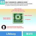 IM-4/15 Lifebuoy Sign | Quality Photoluminescent IMO Sign | Welldone