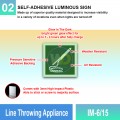 IM-6/15 Line Throwing Appliance Sign | Photoluminescent IMO Sign | Welldone