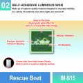 IM-8/15 Rescue Boat Sign | Quality Photoluminescent IMO Sign | Welldone