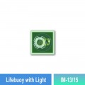 IM-13/15 Lifebuoy With Light Sign | Photoluminescent IMO Sign | Welldone