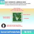 IM-18/15 Survival Craft Portable Radio Sign | Photoluminescent IMO Sign - Welldone