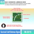 IM-20/15 Survival Craft Distress Signal Sign | Photoluminescent IMO Sign | Welldone
