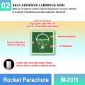 IM-21/15 Rocket Parachute Sign | Photoluminescent IMO Sign | Welldone