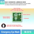 IM-25/16 Emergency Eyes Wash Sign | Photoluminescent IMO Sign | Welldone