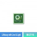 IM-27/16 Lifebuoy With Line & Light Sign | Photoluminescent IMO Sign - Welldone