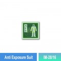 IM-28/16 Anti Exposure Suit Sign | Photoluminescent IMO Sign | Welldone