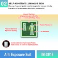 IM-28/16 Anti Exposure Suit Sign | Photoluminescent IMO Sign | Welldone