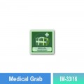 IM-33/16 Medical Grab Sign | Photoluminescent IMO Sign | Welldone