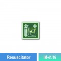 IM-41/16 Resuscitator Sign | Photoluminescent IMO Sign | Welldone