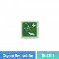 IM-43/17 Oxygen Resuscitator Sign | Photoluminescent IMO Sign | Welldone IM-43/17 Oxygen Resuscitator Sign | Photoluminescent IMO Sign | Welldone