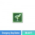 IM-44/17 Emergency Stop Button Sign | Photoluminescent IMO Sign | Welldone IM-44/17 Emergency Stop Button Sign | Photoluminescent IMO Sign | Welldone