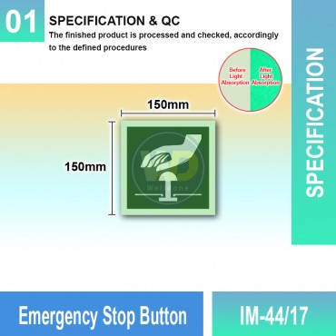 Emergency Stop Button Sign