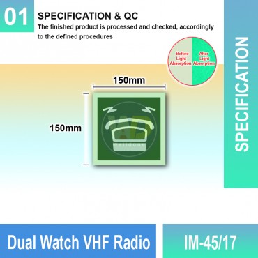 Dual Watch VHF Radio Sign