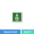 IM-47/17 Descent Unit Sign | Photoluminescent IMO Sign | Welldone IM-47/17 Descent Unit Sign | Photoluminescent IMO Sign | Welldone
