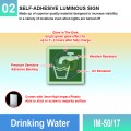 IM-50/17 Drinking Water Sign | Photoluminescent IMO Sign | Welldone