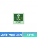 IM-51/17 Chemical Protective Clothing Sign | Photoluminescent IMO Sign | Welldone