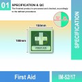 IM-52/17 First Aid Sign | Photoluminescent IMO Sign | Welldone