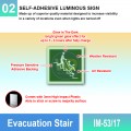 IM-53/17 Evacuation Chair Sign | Photoluminescent IMO Sign | Welldone